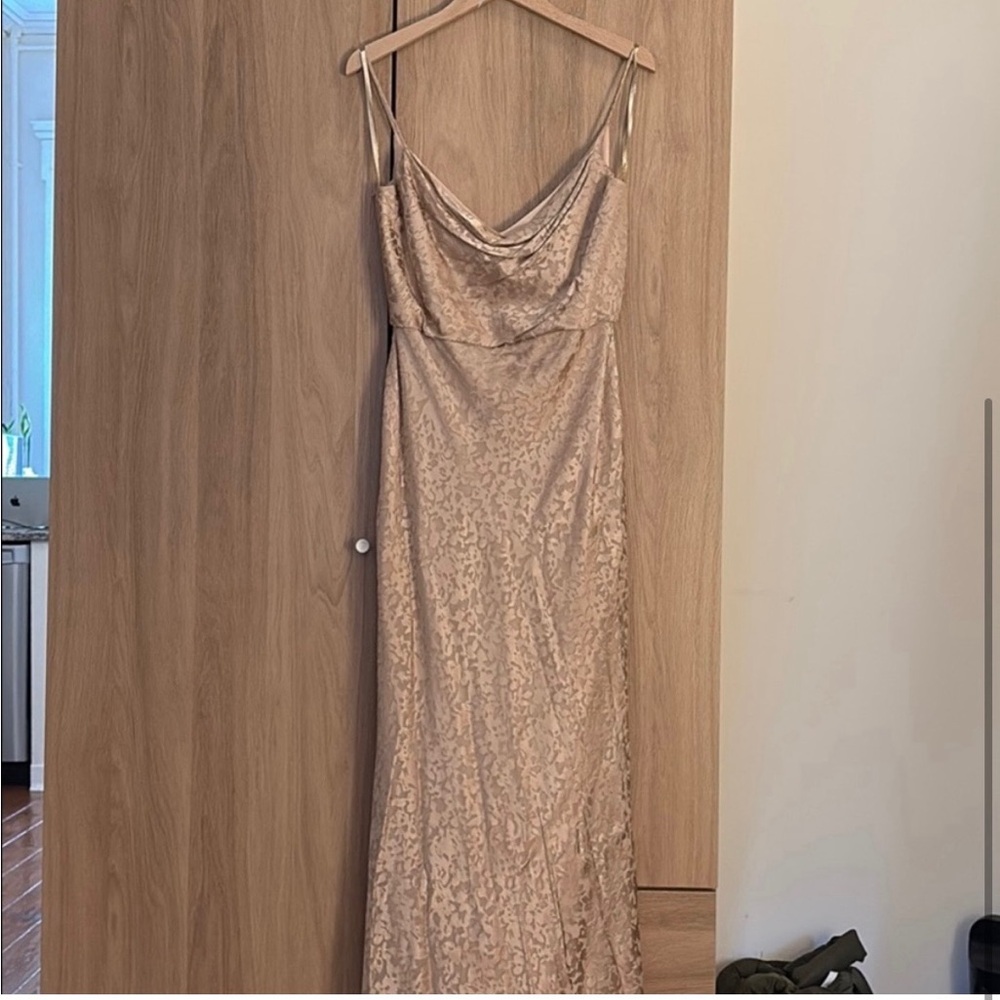 BHLDN Ruched Maxi Gown
